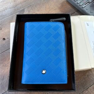 Mont Blanc blue wallet